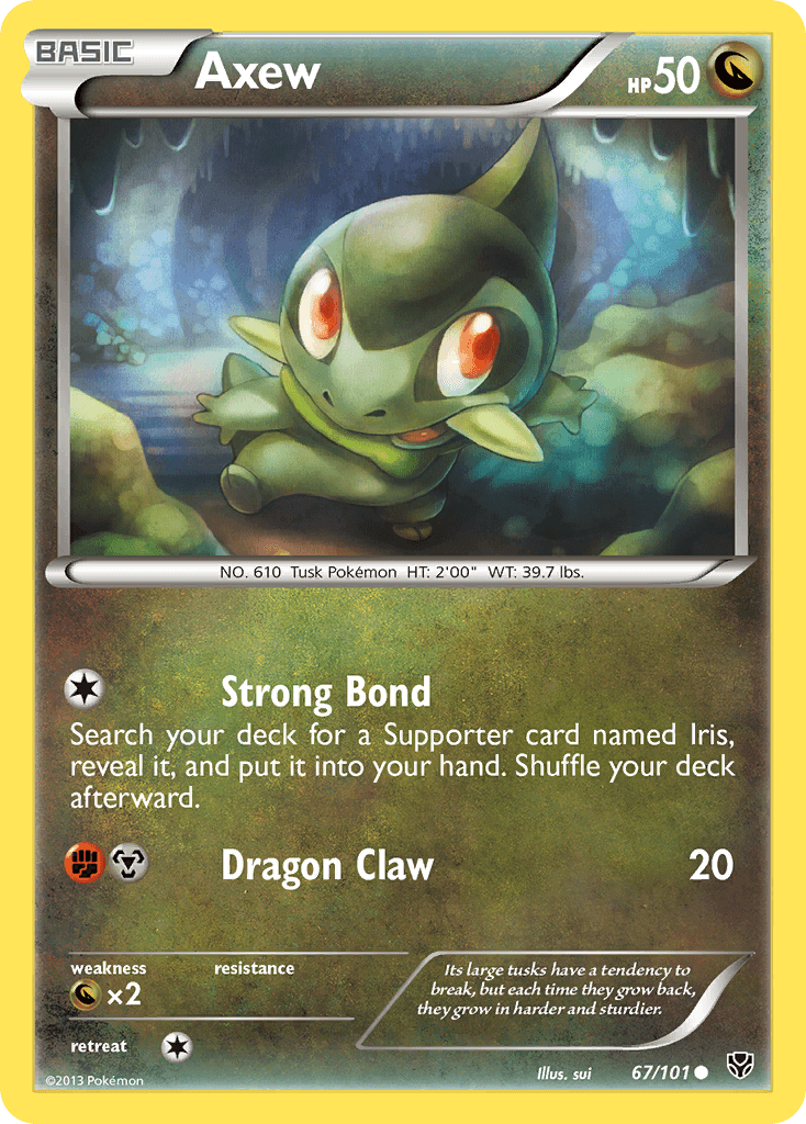 Axew Pokémon card