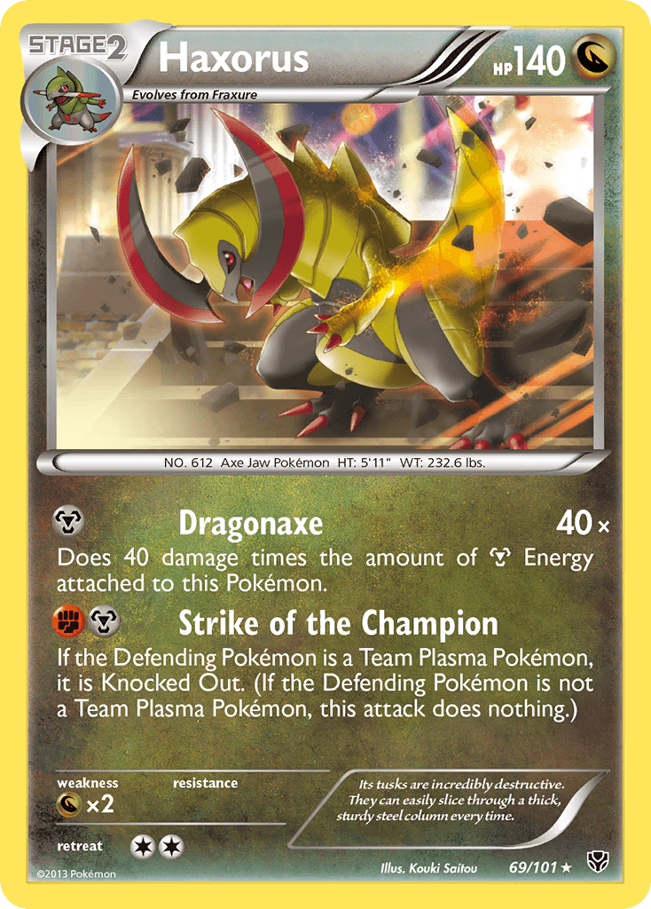 Haxorus Pokémon card