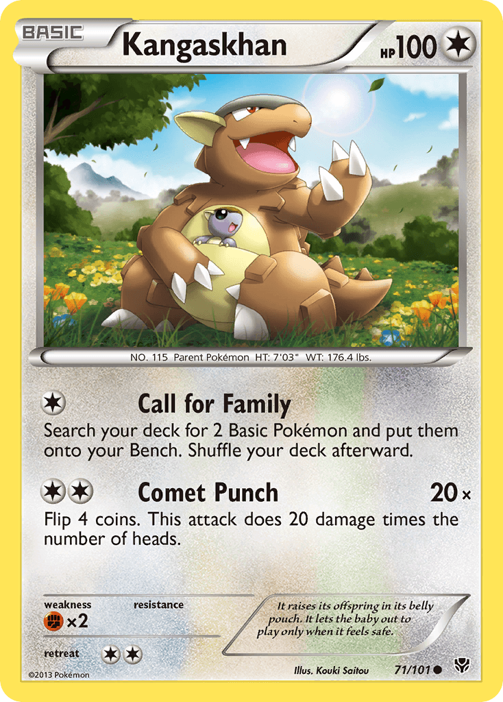Kangaskhan Pokémon card