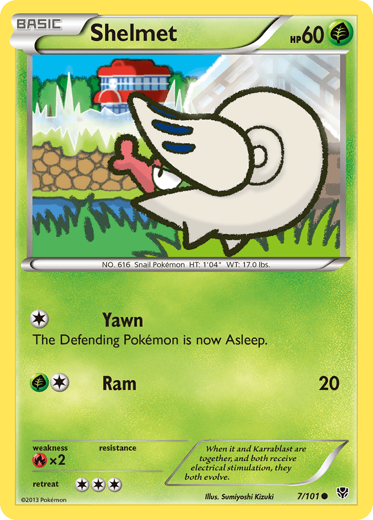 Shelmet Pokémon card