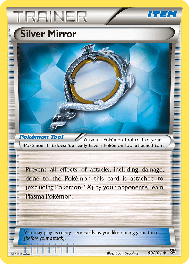 Silver Mirror Pokémon card