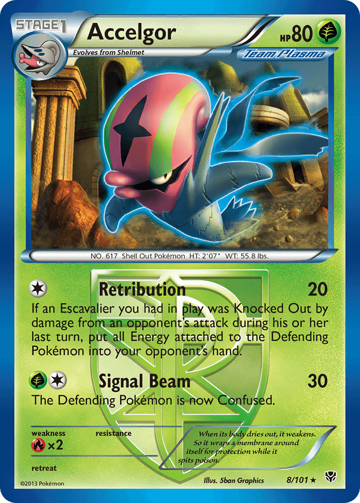 Accelgor Pokémon card
