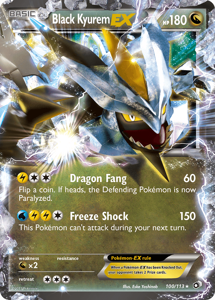 Black Kyurem-EX Pokémon card