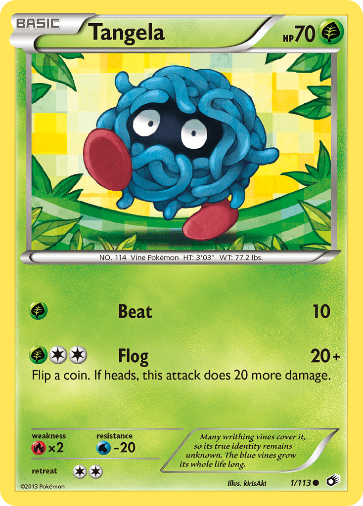 Tangela Pokémon card