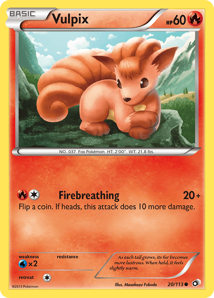 Vulpix Pokémon card