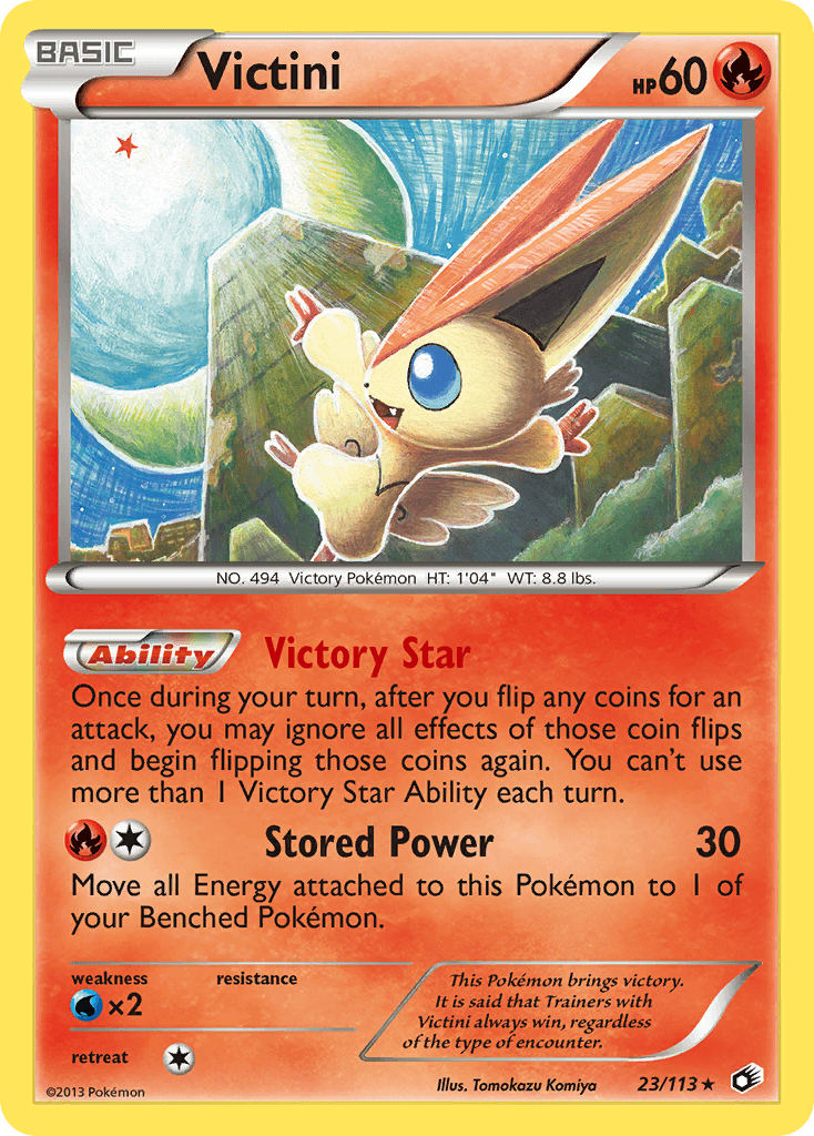 Victini Pokémon card