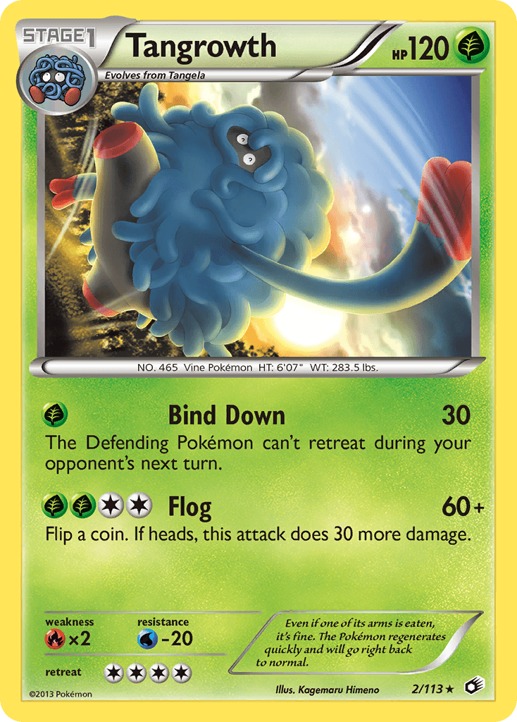 Tangrowth Pokémon card