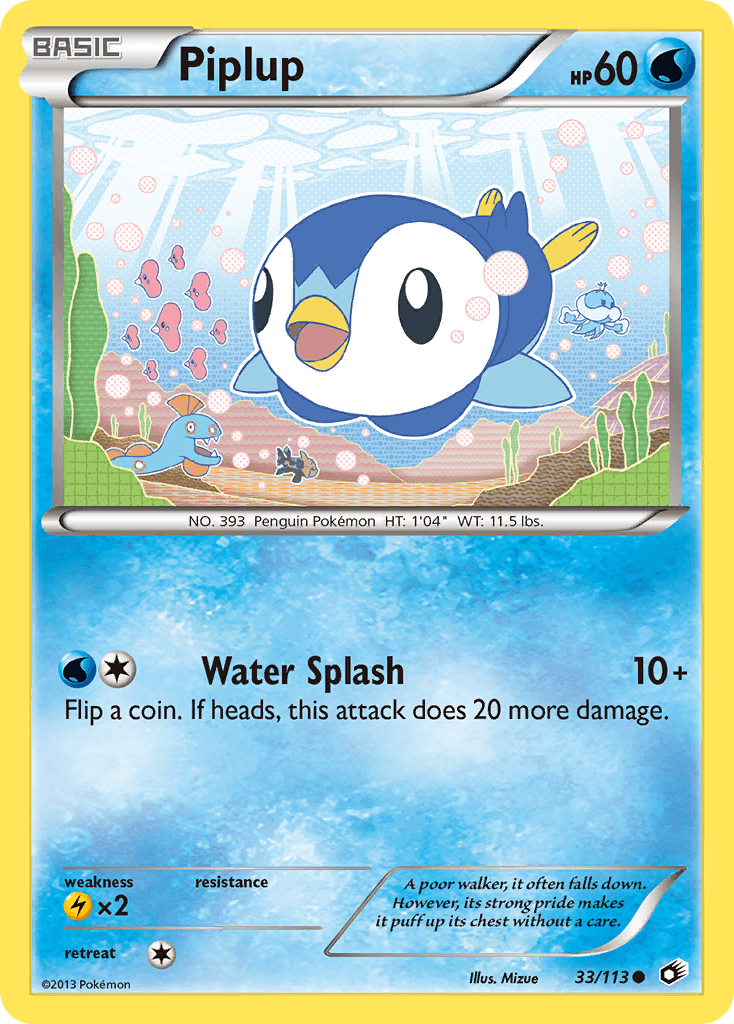 Piplup Pokémon card