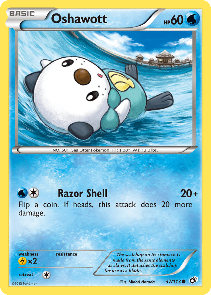 Oshawott Pokémon card