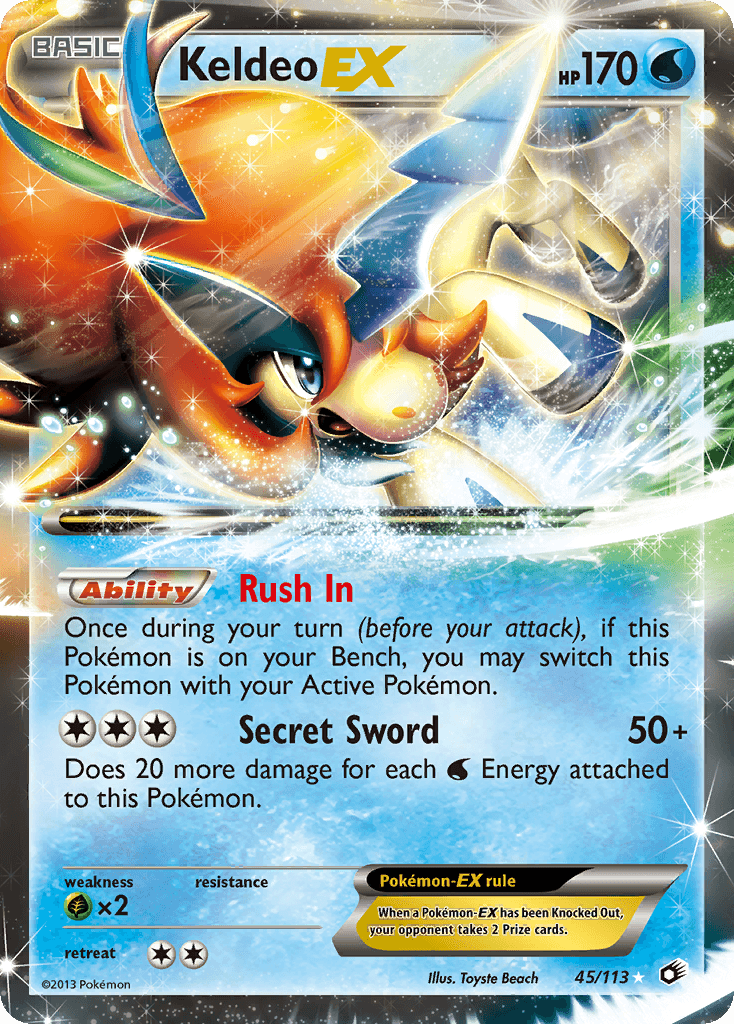 Keldeo-EX Pokémon card