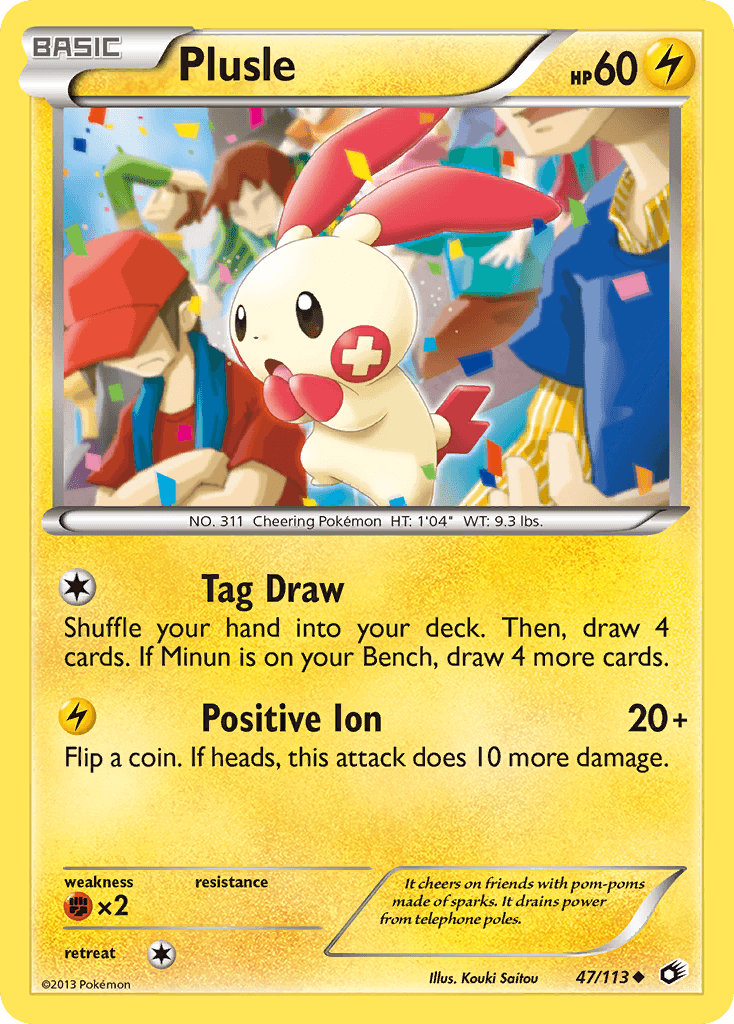 Plusle Pokémon card