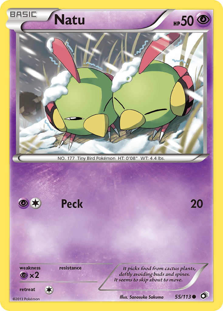 Natu Pokémon card