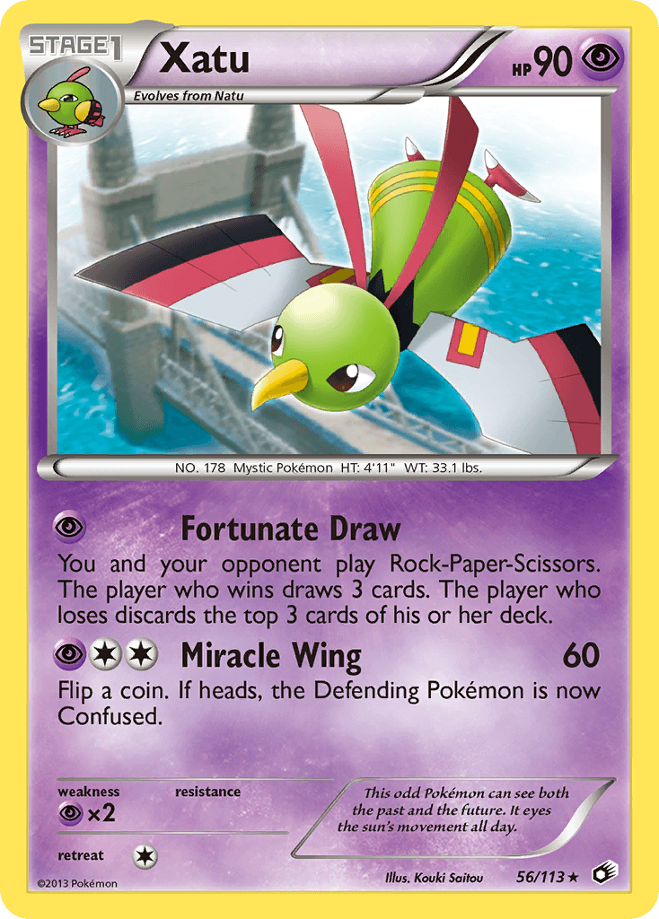 Xatu Pokémon card