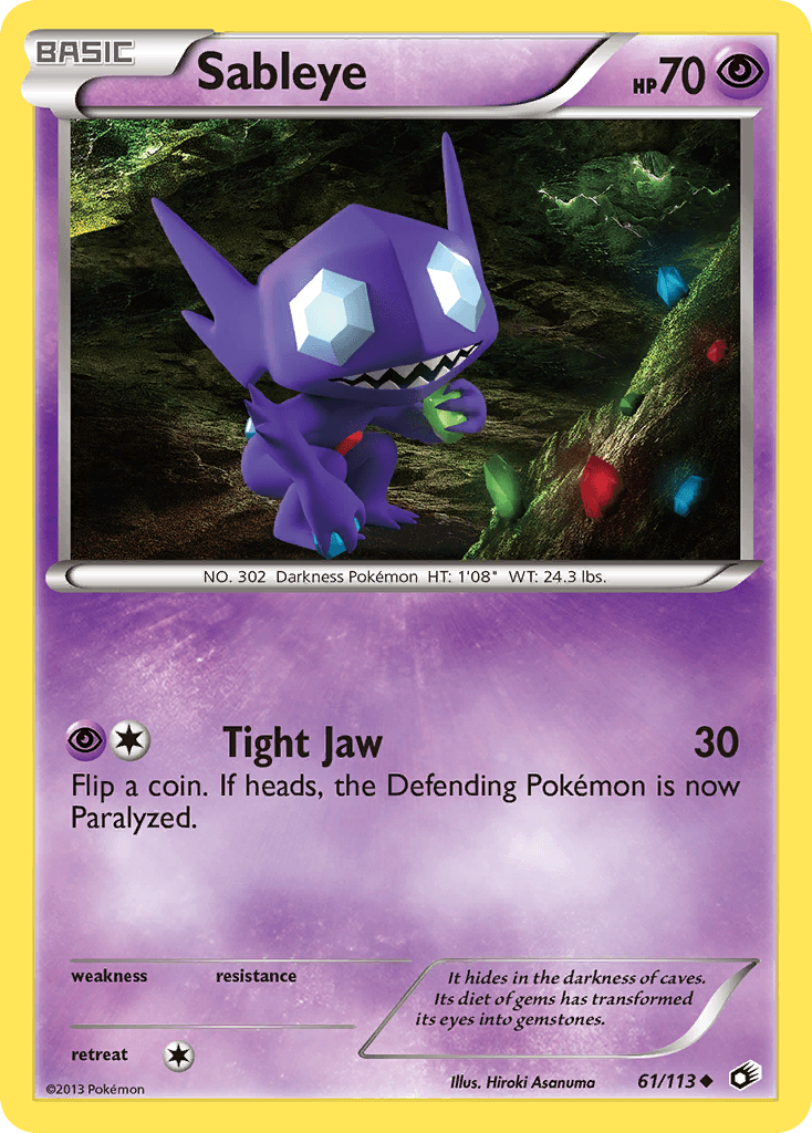 Sableye Pokémon card