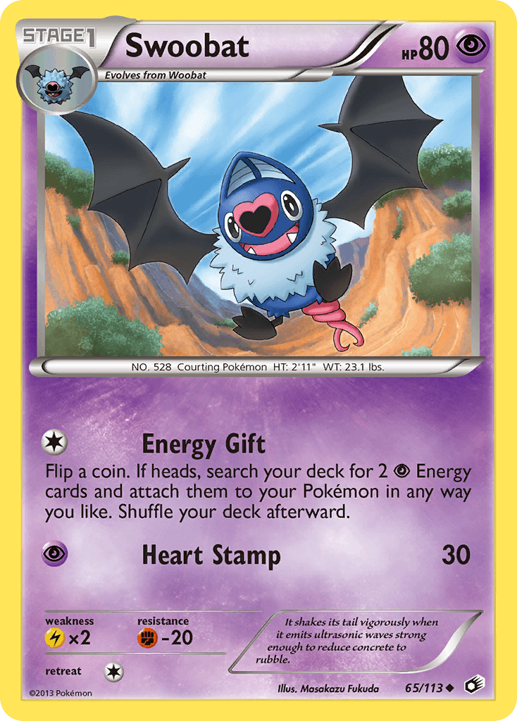Swoobat Pokémon card