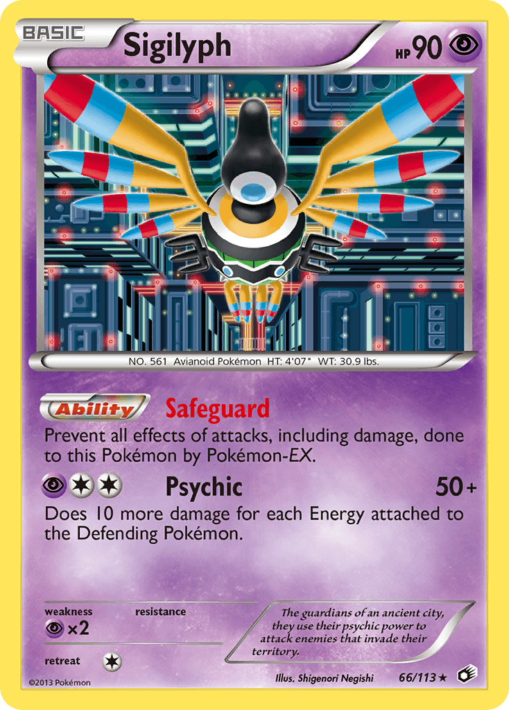 Sigilyph Pokémon card