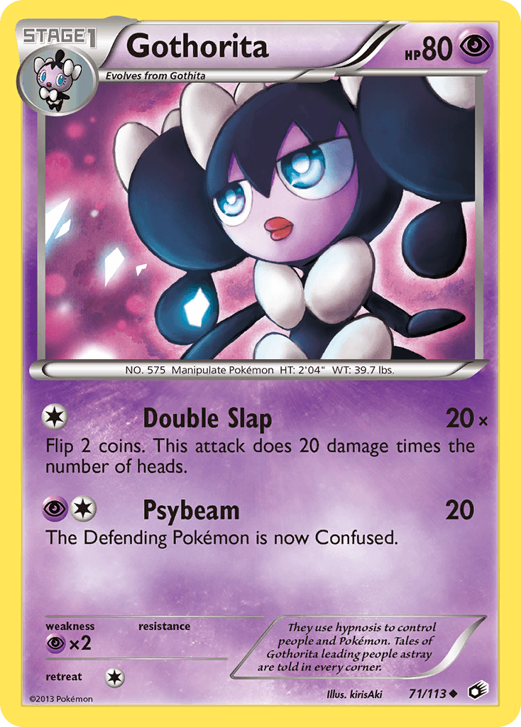Gothorita Pokémon card