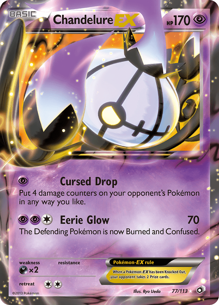 Chandelure-EX Pokémon card