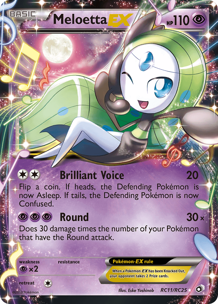 Meloetta-EX Pokémon card
