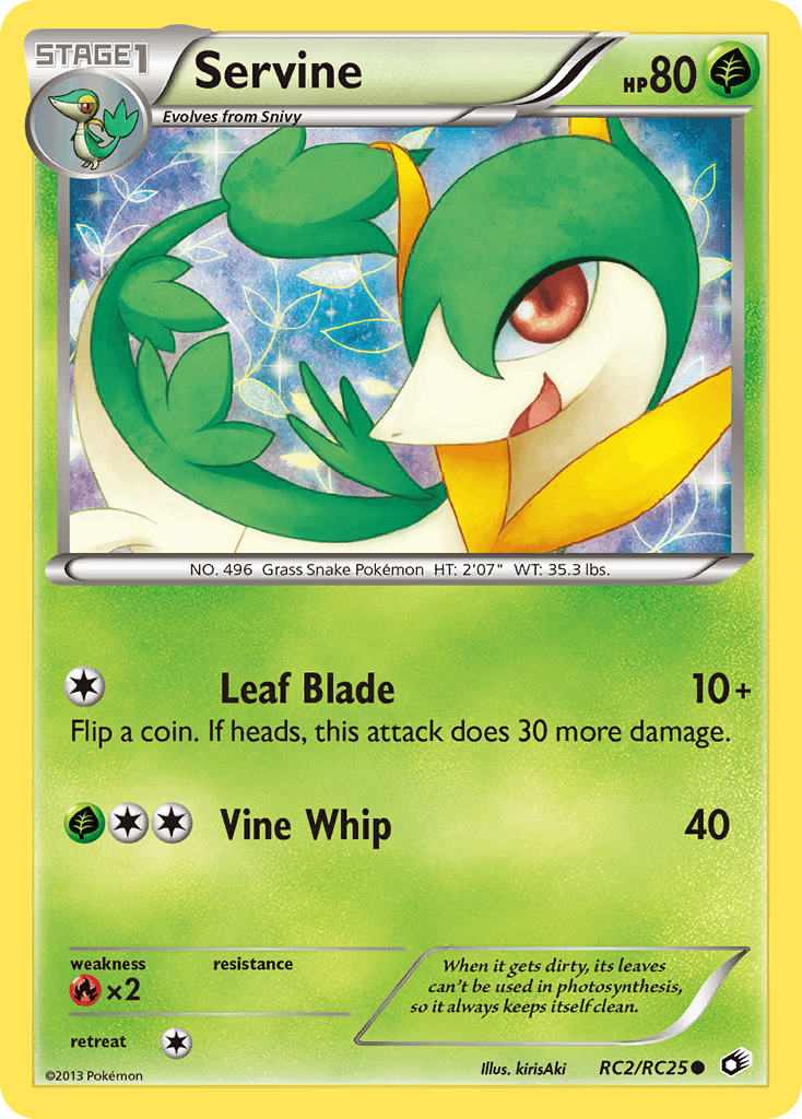 Servine Pokémon card