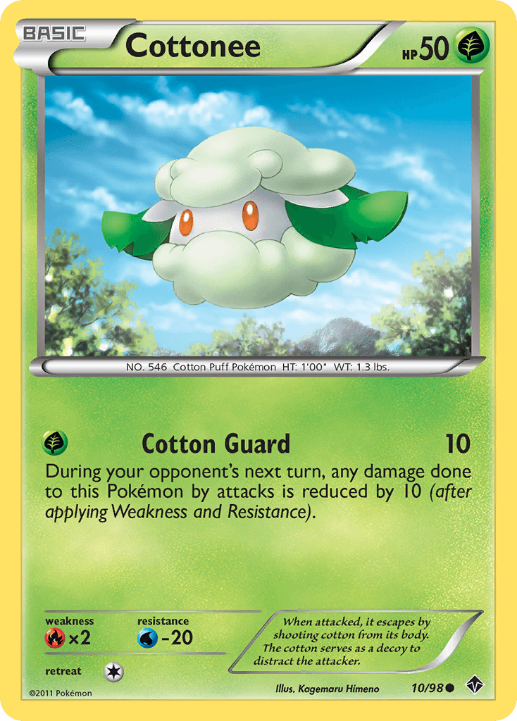 Cottonee Pokémon card