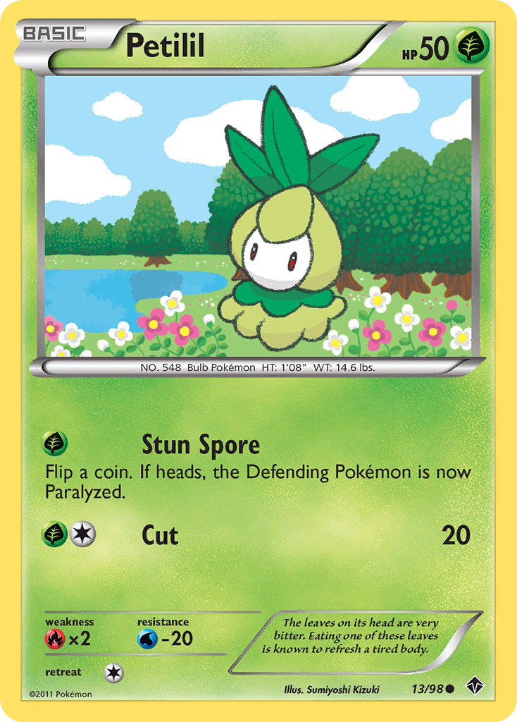 Petilil Pokémon card
