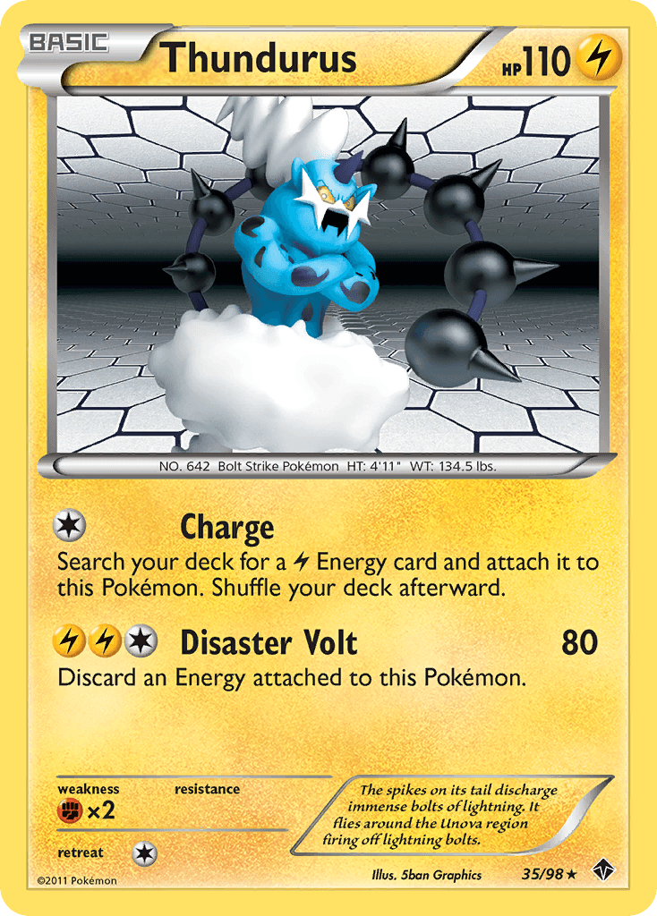 Thundurus Pokémon card