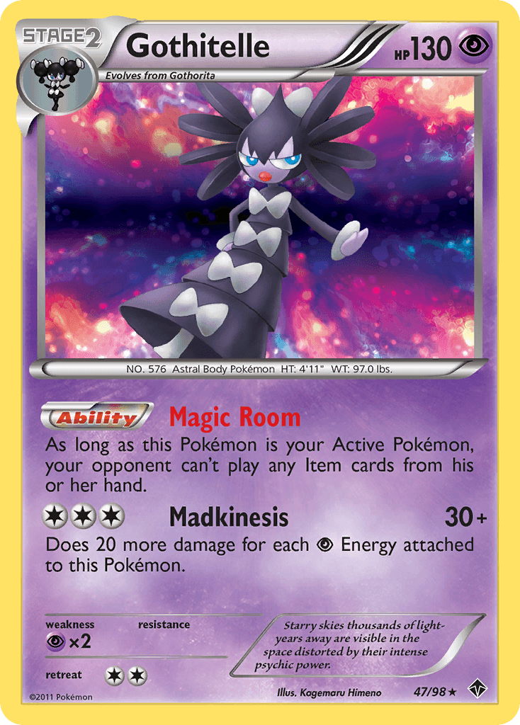 Gothitelle Pokémon card