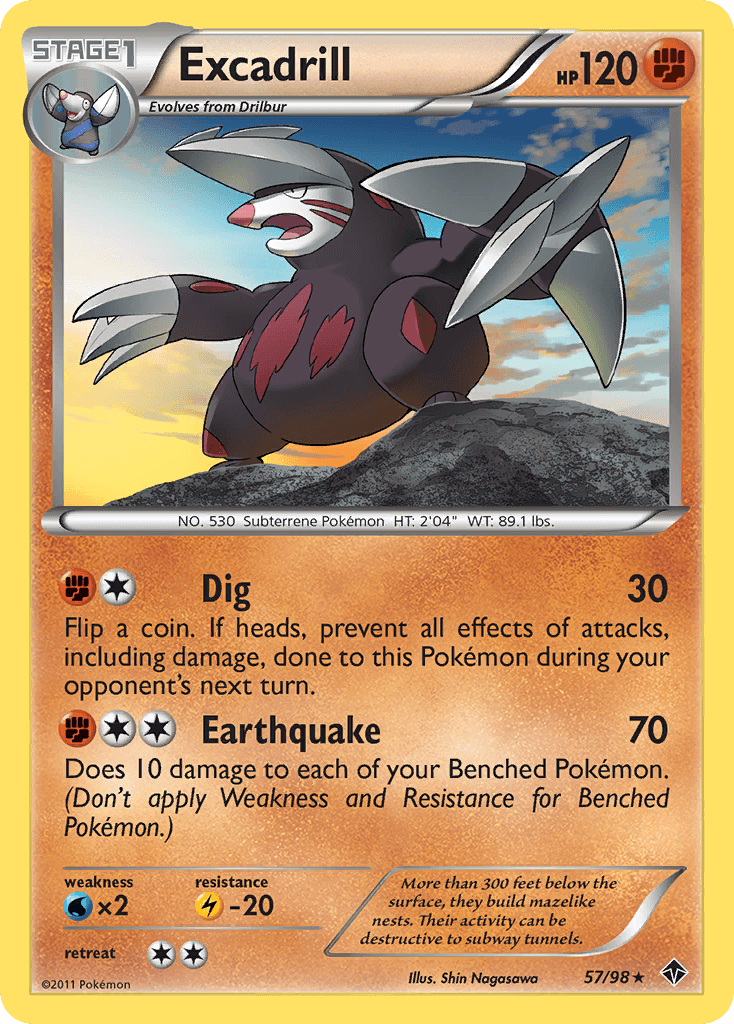 Excadrill Pokémon card