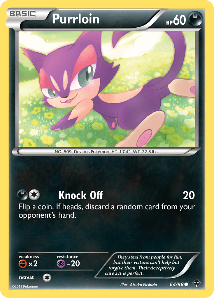Purrloin Pokémon card