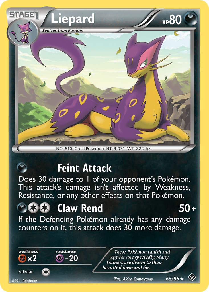Liepard Pokémon card