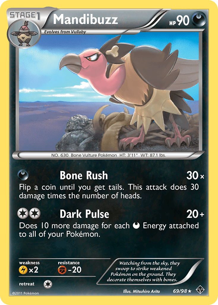 Mandibuzz Pokémon card