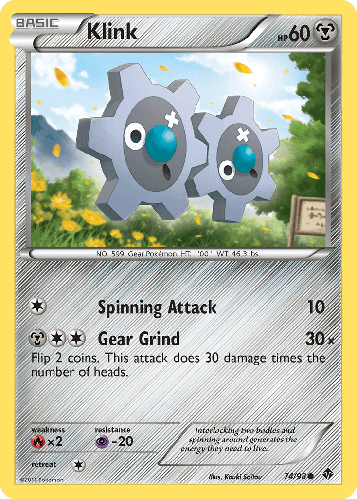 Klink Pokémon card