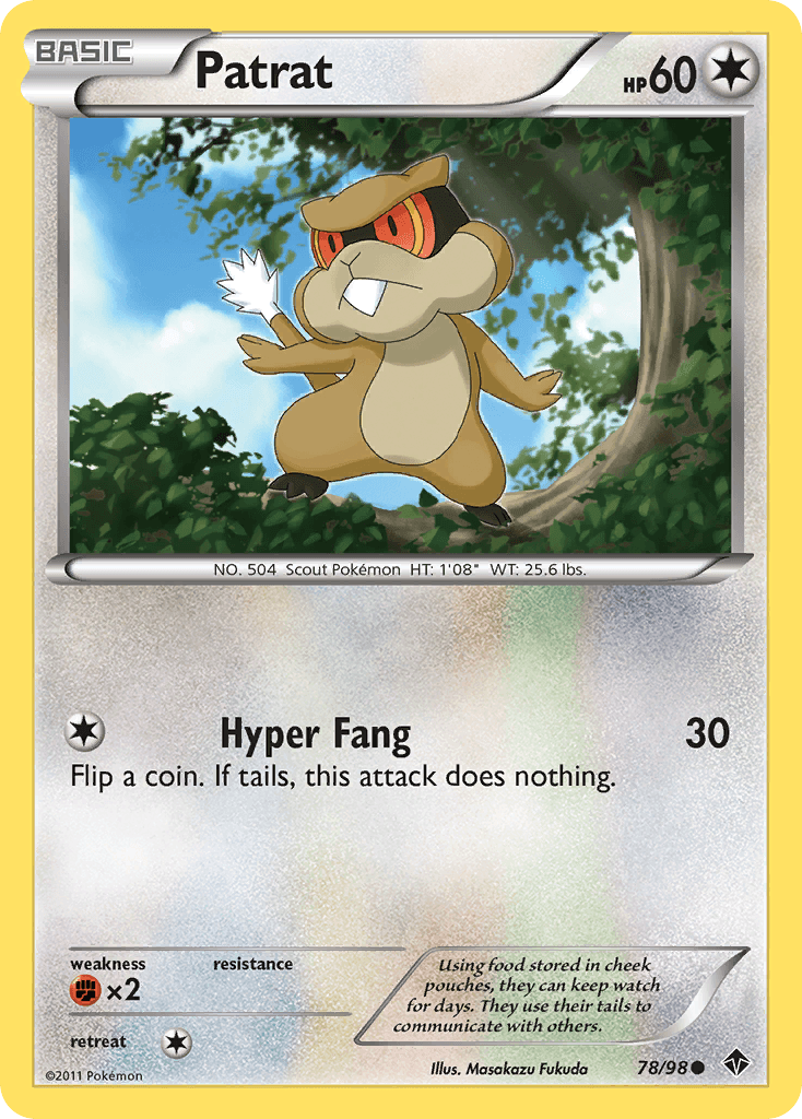 Patrat Pokémon card
