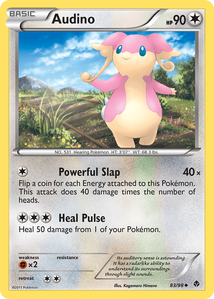 Audino Pokémon card