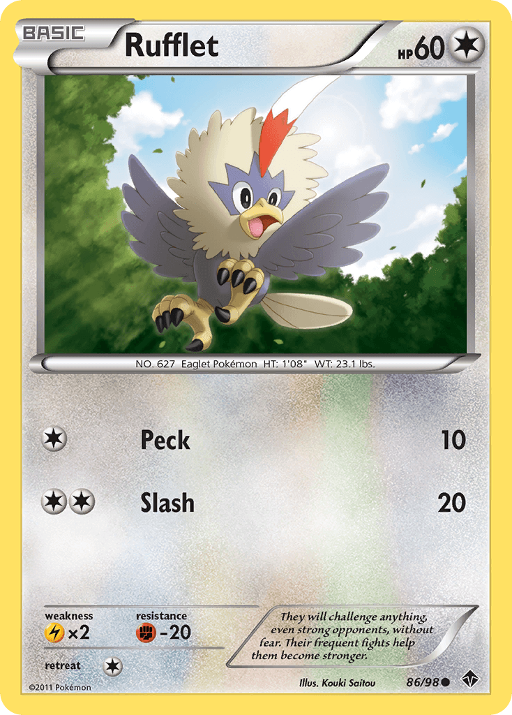 Rufflet Pokémon card