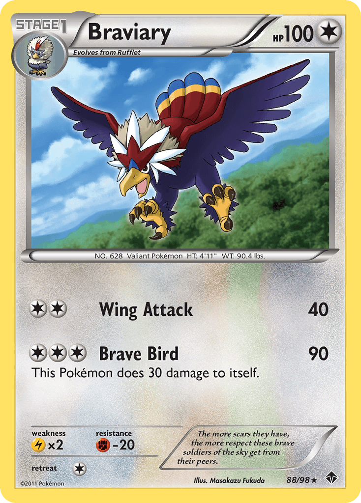 Braviary Pokémon card