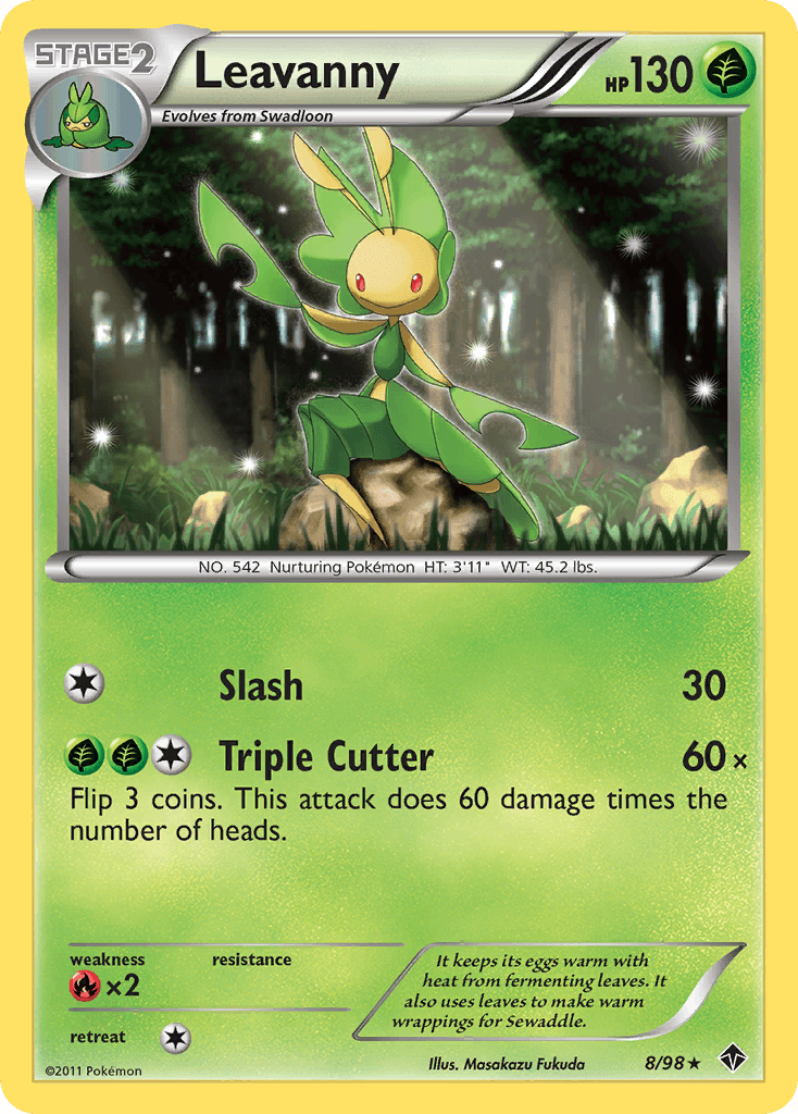 Leavanny Pokémon card