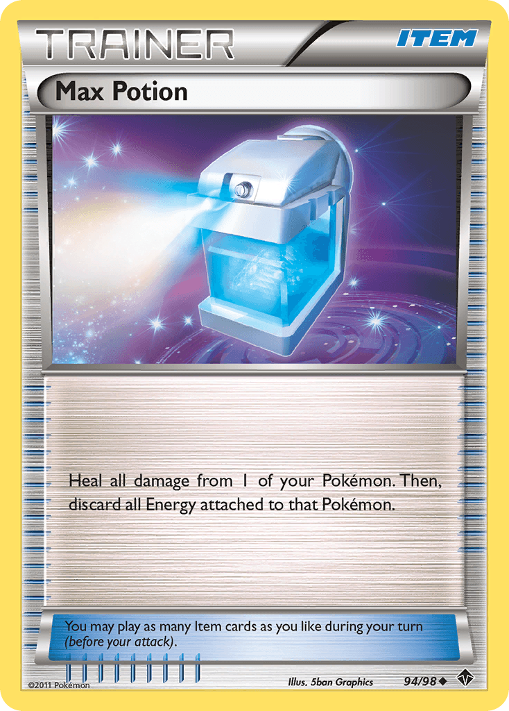 Max Potion Pokémon card