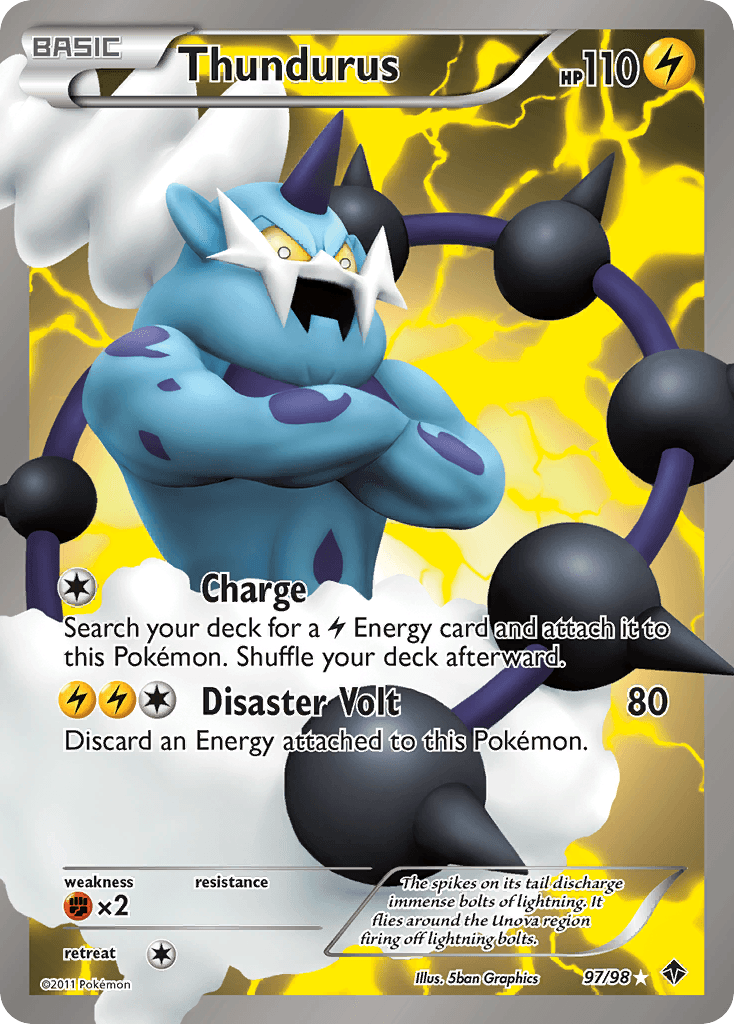 Thundurus Pokémon card