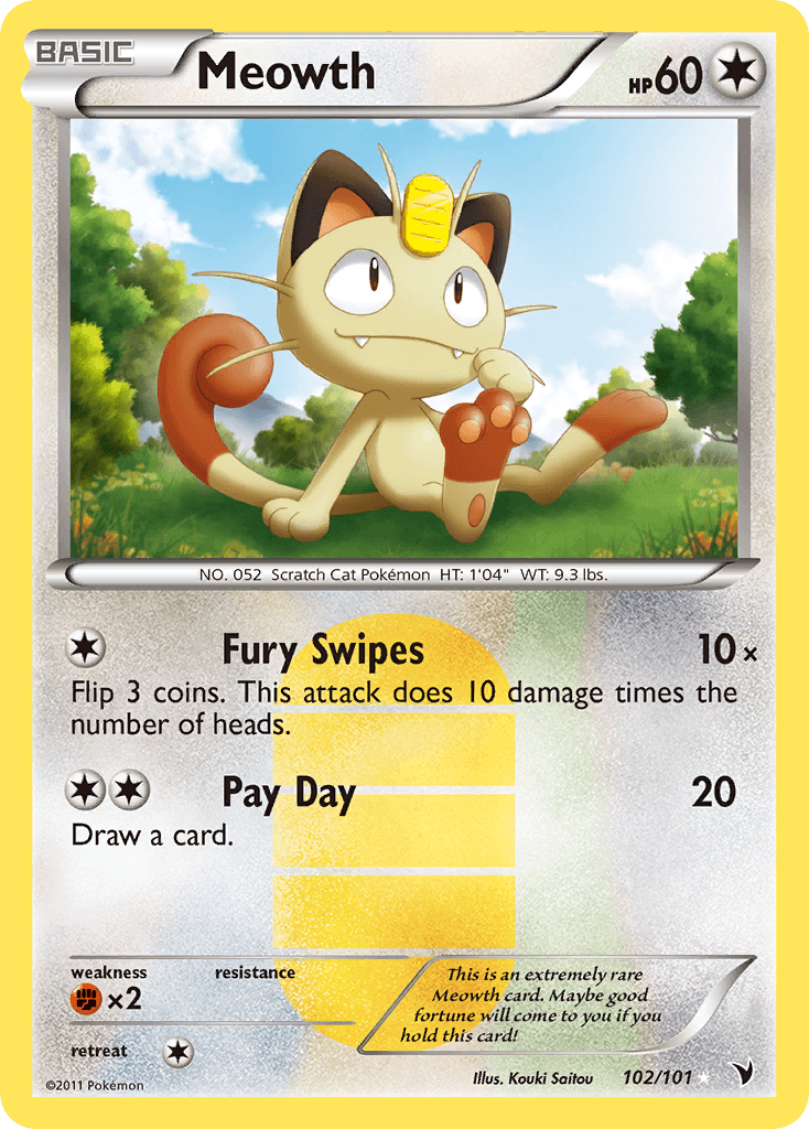 Meowth Pokémon card