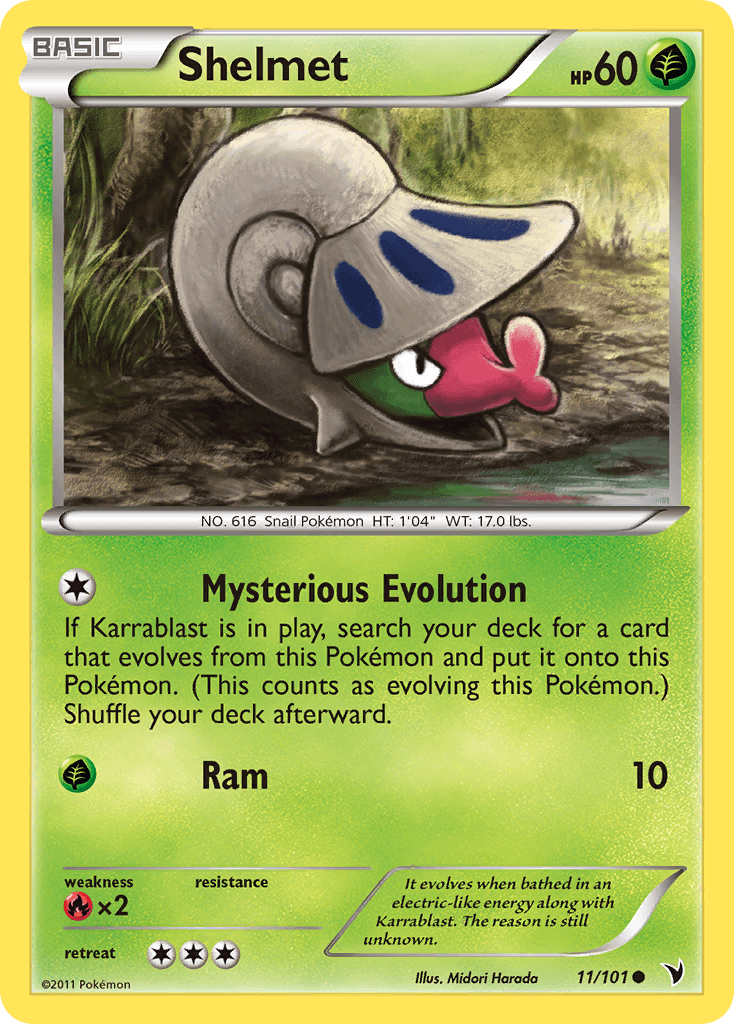 Shelmet Pokémon card