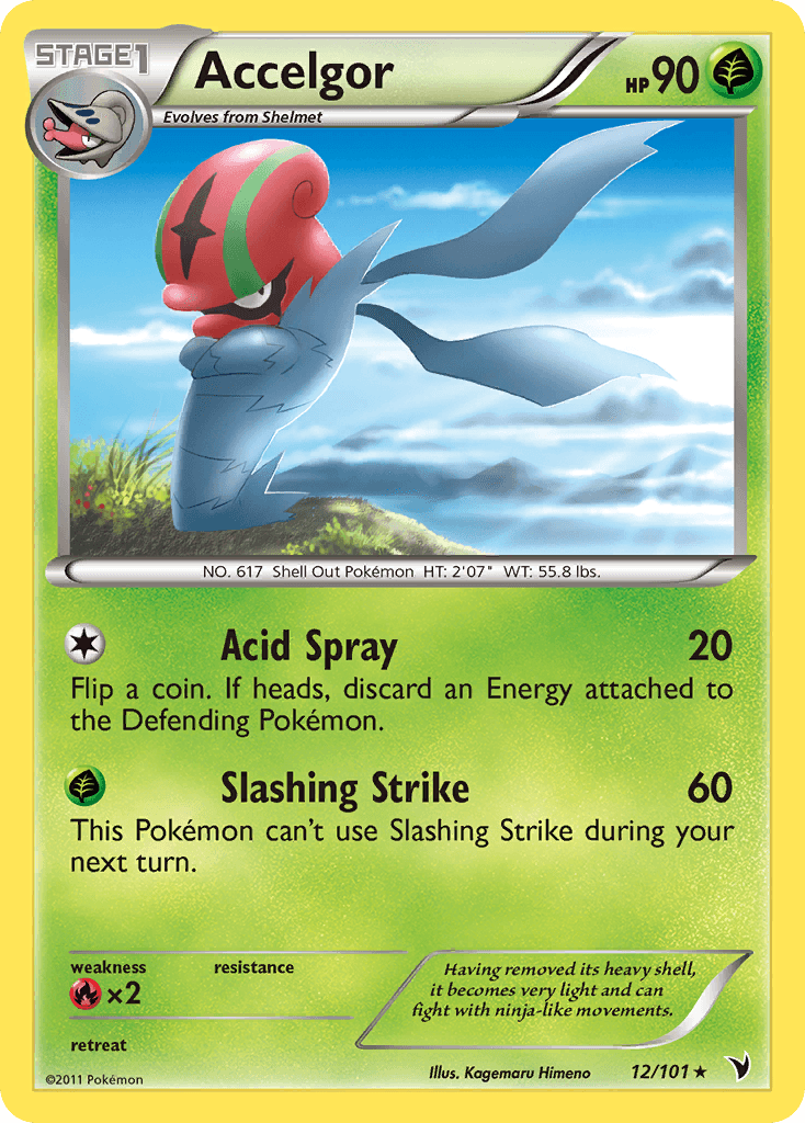 Accelgor Pokémon card