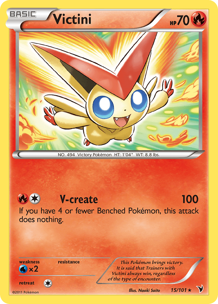 Victini Pokémon card