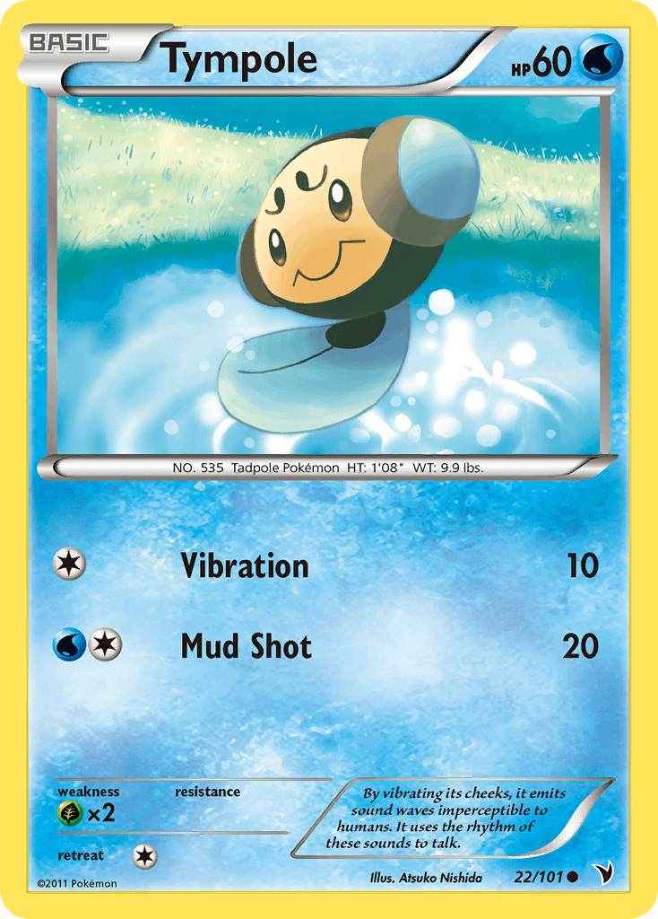 Tympole Pokémon card