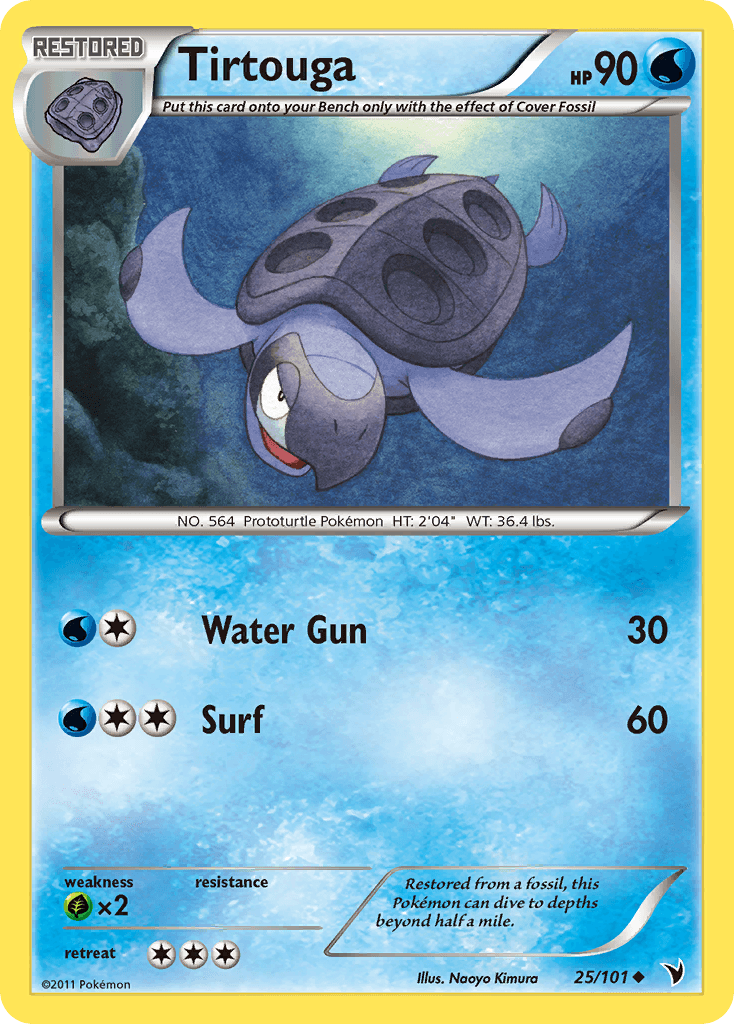 Tirtouga Pokémon card