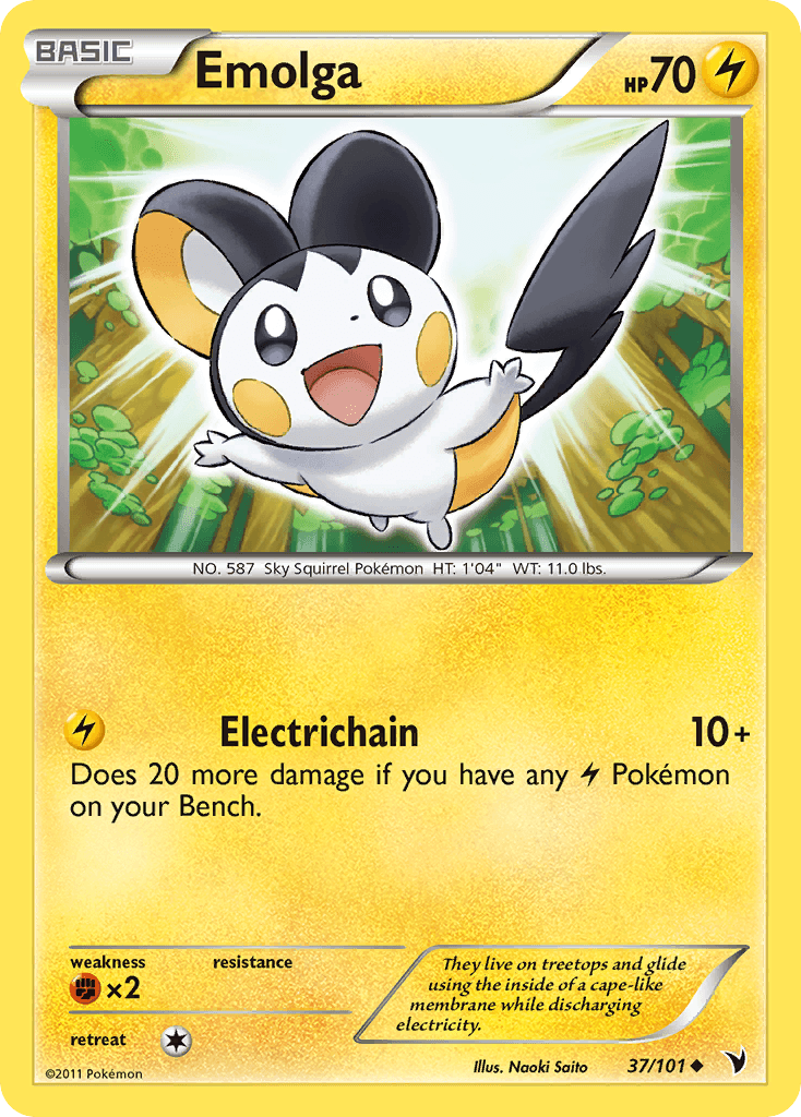 Emolga Pokémon card