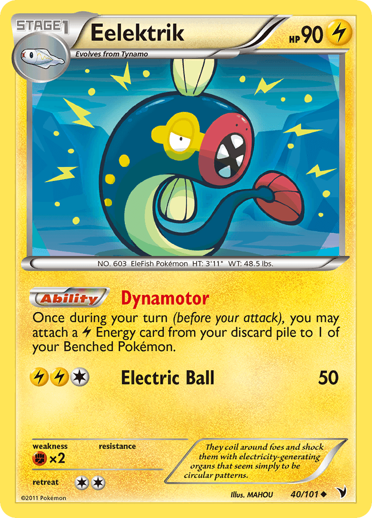 Eelektrik Pokémon card