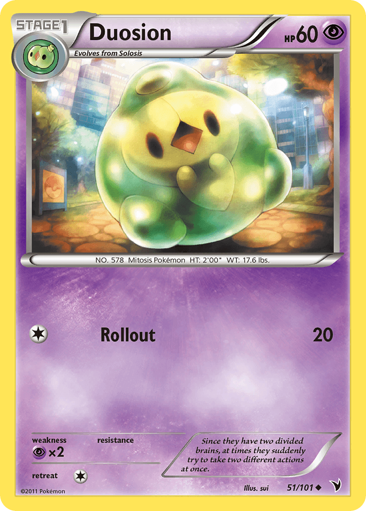 Duosion Pokémon card