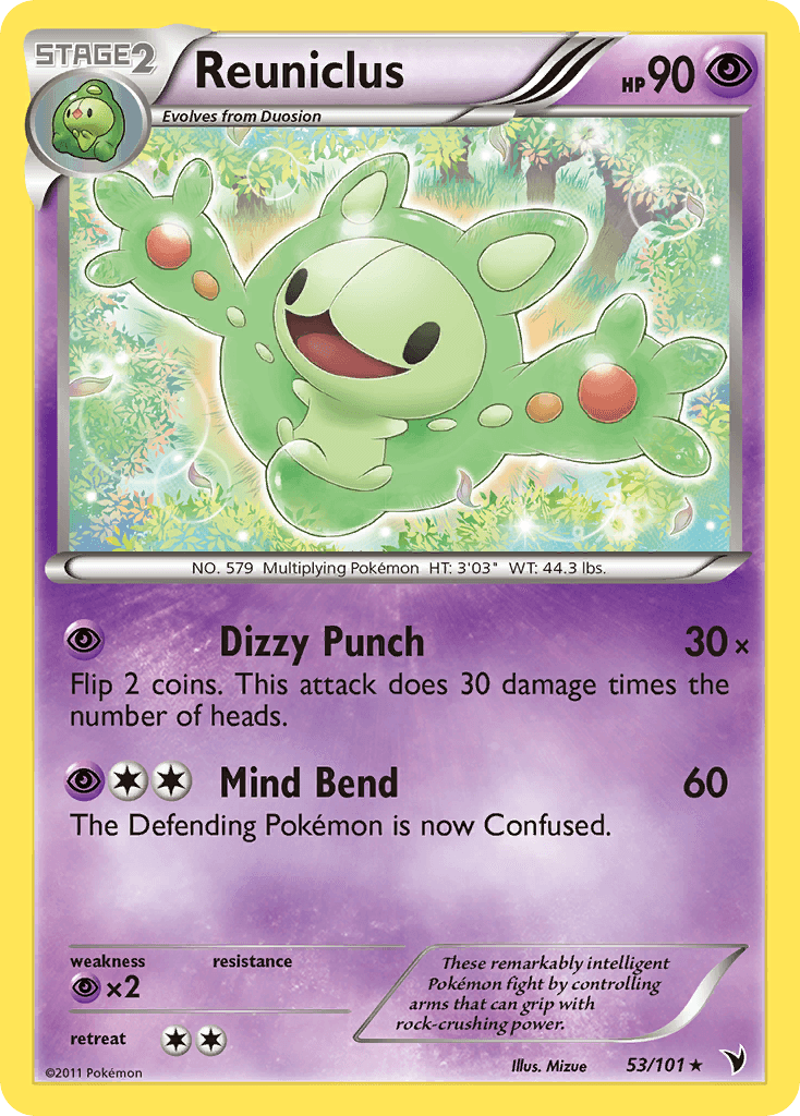 Reuniclus Pokémon card